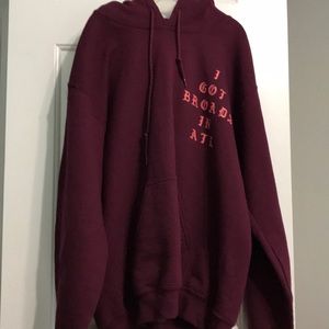 Rue 21 maroon hoodie